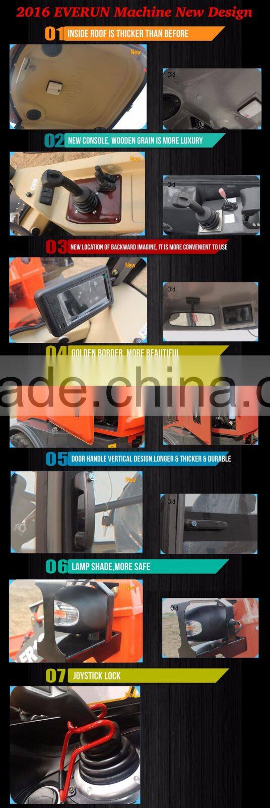 Everun 2ton with CE mini wheel loader