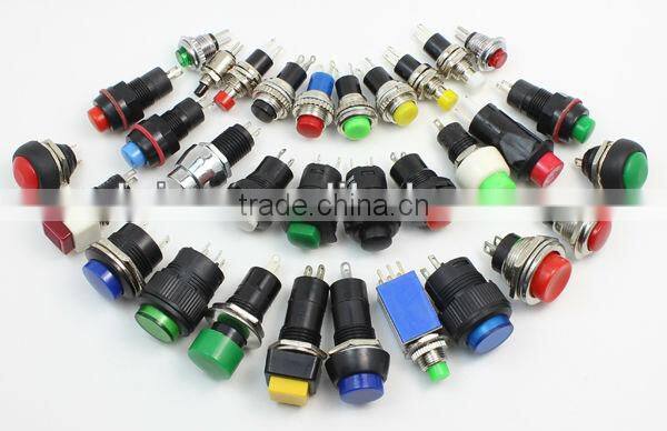 Daier High flat actuator 12v micro with led lamp push button