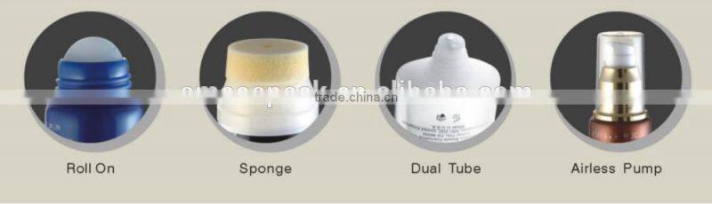 Flat plastic laminated tubes for cosmetic,plastic BB cream tube