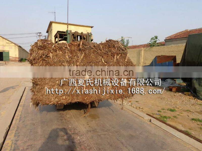 Hydraulic semi-automatic horizontal baler machine for Eucalyptus leather,baling press