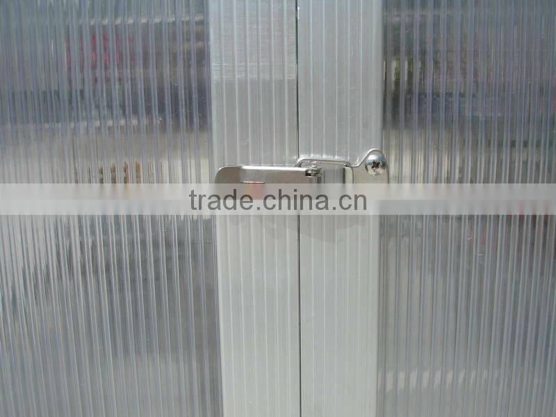 garden used aluminum frame greenhouse with 6mm polycarbonate sheet HX66126-5