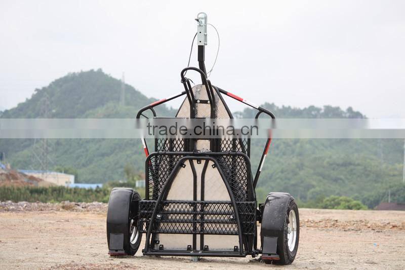 Folding style motorcycle trailer