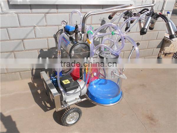 Cow Milking Machine with Transparent Milk Bucket