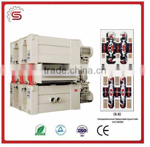High quality sanding machine MSK1300R-RPC Double sides sanding machine with 4 heads