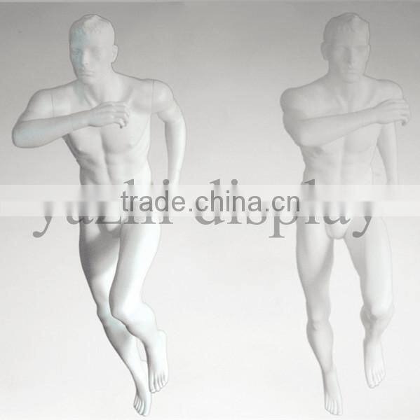 Fashion store window display running sports male mannequin for sale