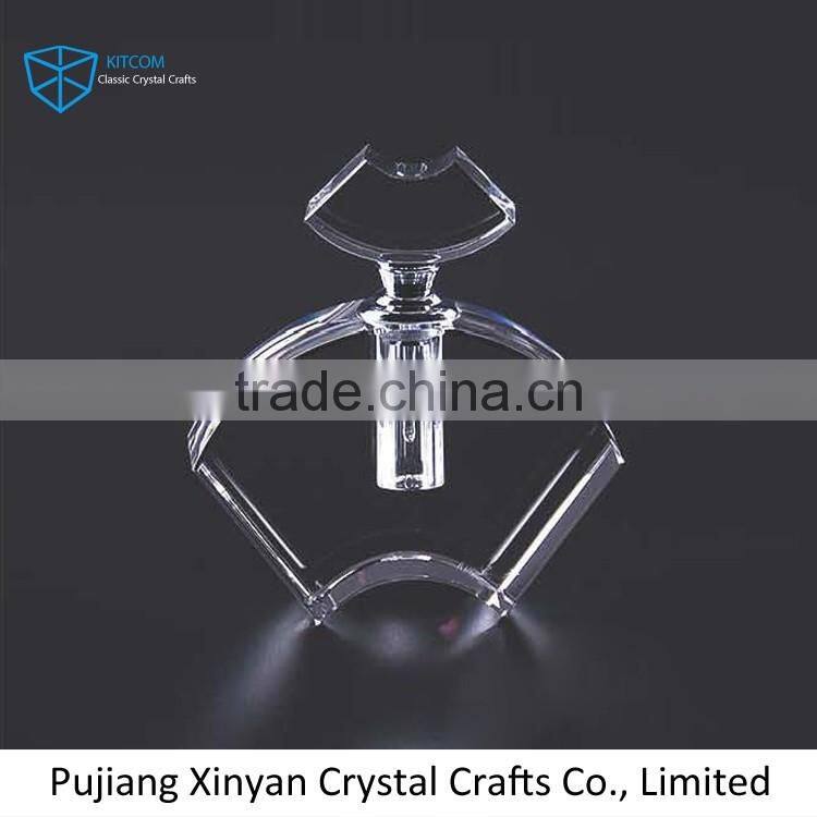 Best Quality Empty Crystal Square Glass Perfume Bottles With Cap For Sale