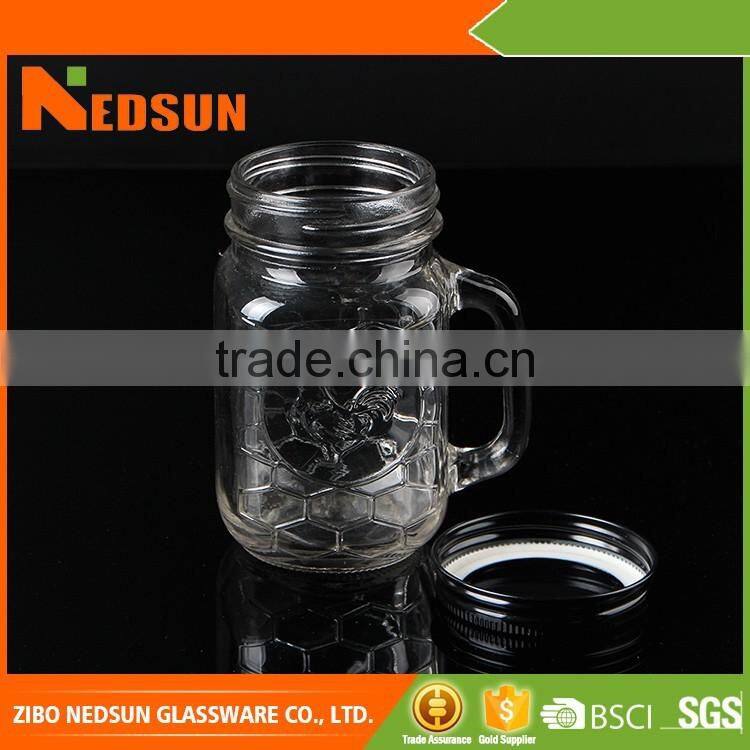 Wholesale market High quality clear glass jar with cap popular products in malaysia