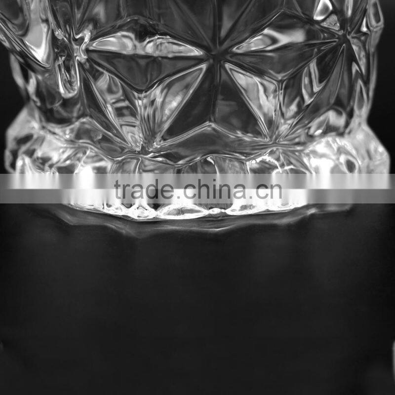 Big capacity glass bottle beverage beer cup for bar