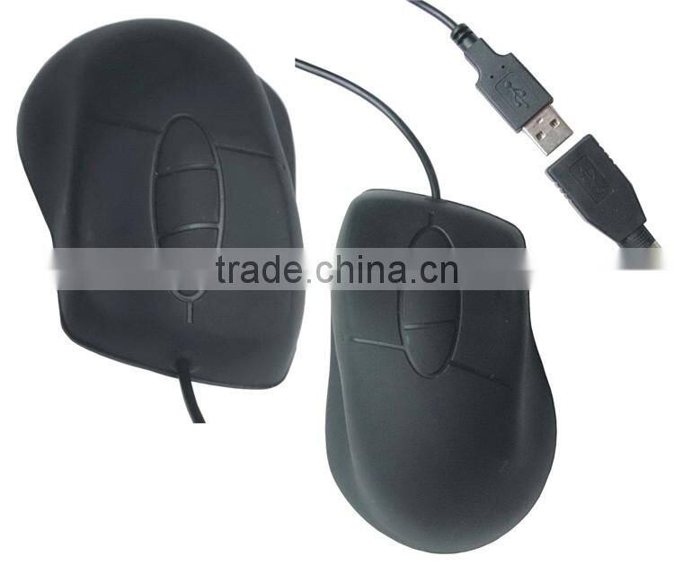 Waterproof Optical Mouse rugged and waterproof with USB and PS/2 JH-SME22 silicone mouse