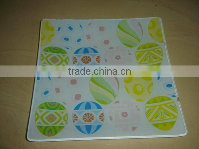 Fruit printing glass plate custom printing glass plate