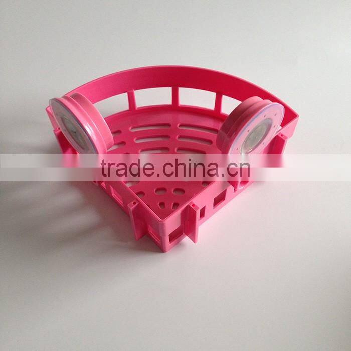 Plastic ABS Suction Cup Triangular Storage Shelf