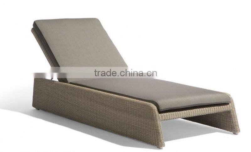 2017 Sigma high end all weather outdoor furniture resin wicker sunbed