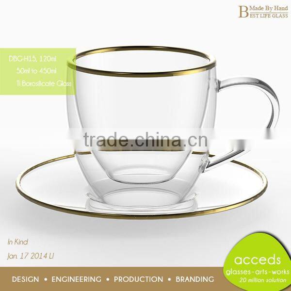 Custom Printed High Quality Glass Antique Tea Set