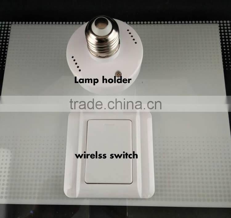 Battery Free Self-powered Wireless Remote Control E27 Lamp Holder