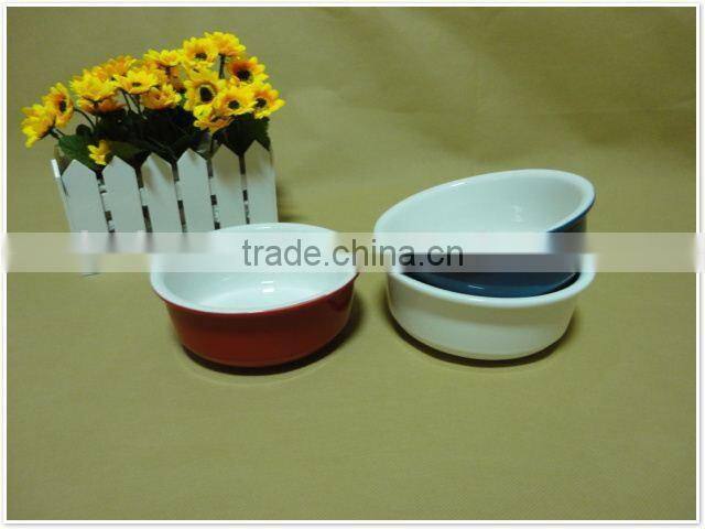 2014 Alibaba sale round shape baby white ceramic soup bowl