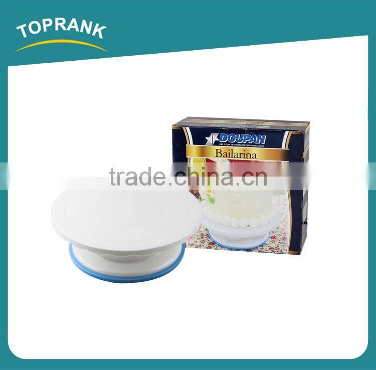 Toprank Walmart Supplier Best Price 27CM Cake Turner Kitchen Display Stand Cake Decorating Rotating Turntable Cake Stand