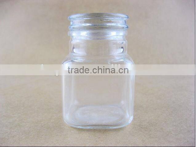 glass jars with aluminum screw cap