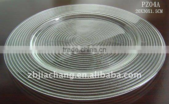 glass charger plates