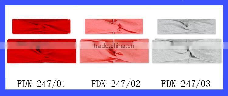 Unisex Toddler And Children Two Size Stretchy Cotton Sweet Sport Headband