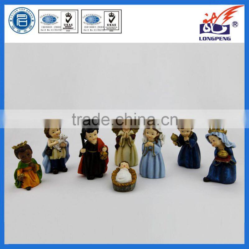 Christmas polyresin Cartoon Nativity Set