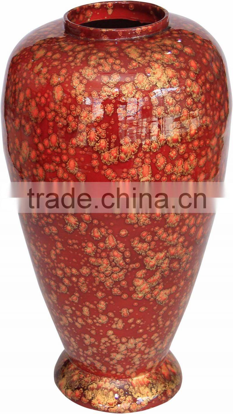 Spun bamboo vases, decorative flower vases with lacquer finish