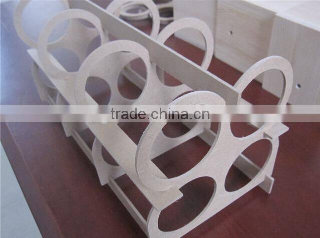 Wooden wine rack for home or bar