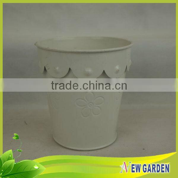 Fashional Metal Decorative flower pot tray for home and garden