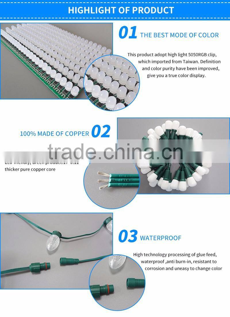 Christmas holiday decoration full color LED string light