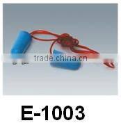 Noise reduction silicone rubber earplugs with case packing