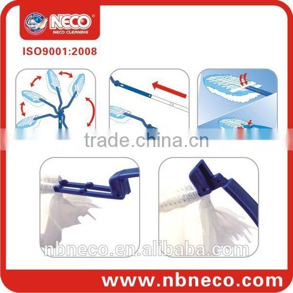 telescopic duster with disposable head refill