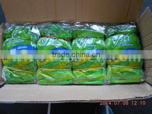 DDSAFETY Latex Gloves Dip Flocks Liner Long Cuff