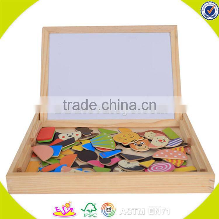 Wholesale teaching aid baby wooden drawing board useful top children wooden drawing board W12B030