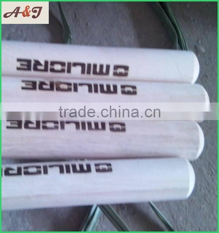 Hot-stamping logo on natural wooden handle/wooden stick/wooden pole