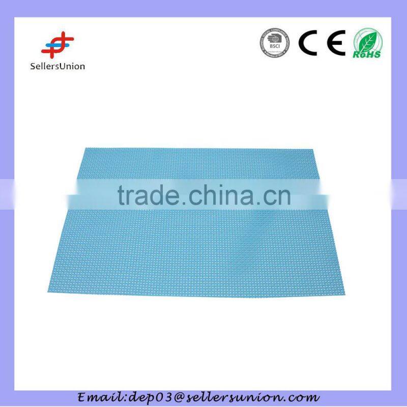 45*30cm vinyl solid pp placemats for restaurant