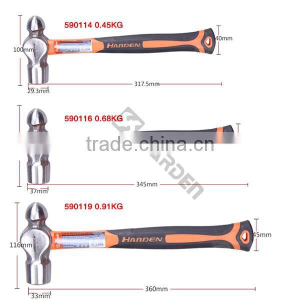 Auto Repairing Professional 910g Ball Peen Hammer With F/G Handle