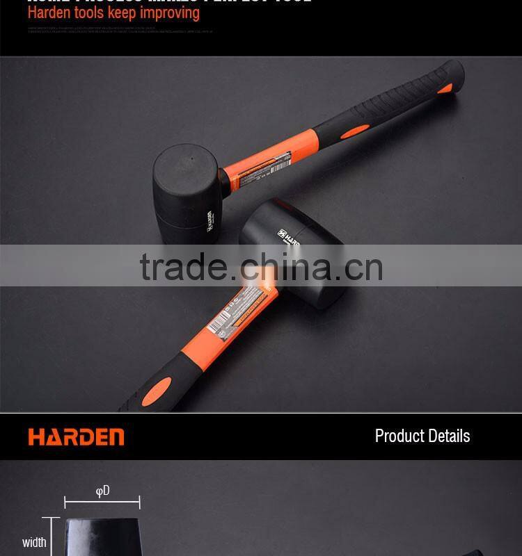 Professional Rubber Mallet with Firbregalss Handle