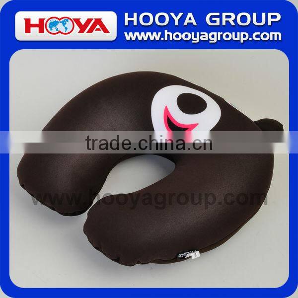 Spandex Black Bear U-shaped Pillows with Printing