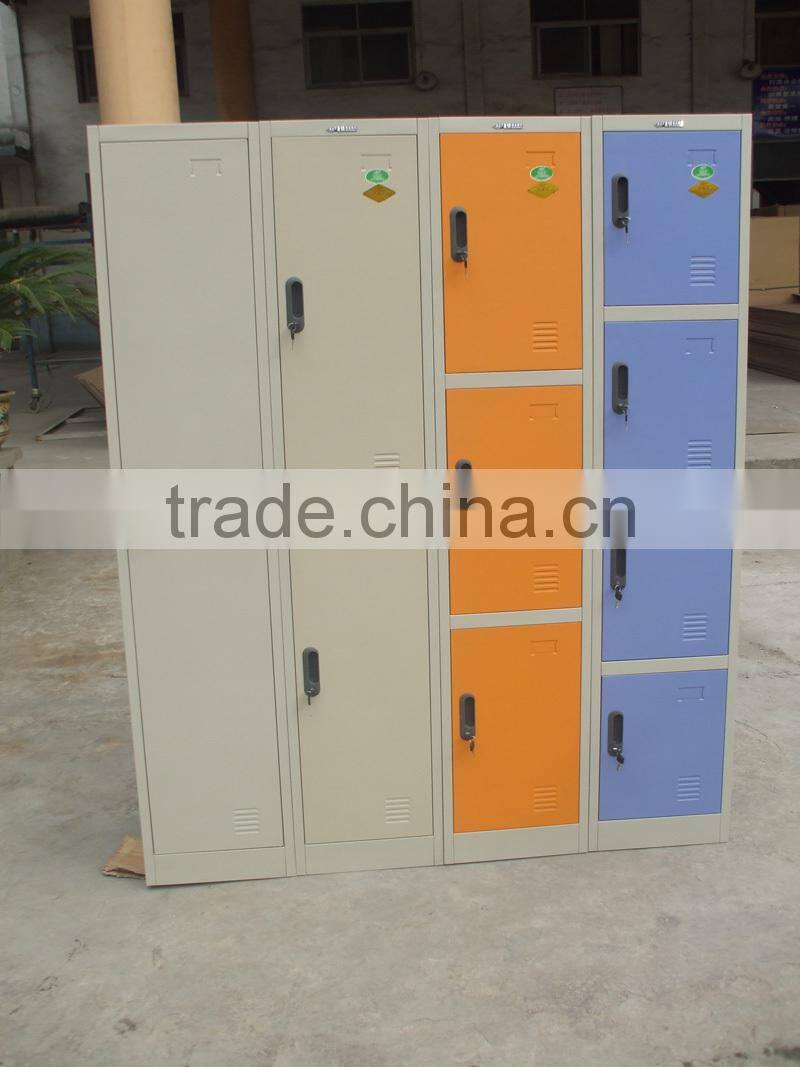 Single Side Three- door Metal Locker for Home ,School and Dormitory
