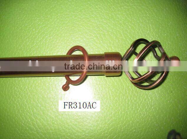 more experience produce all kinds of curtain rod with fashionable finals,rings brackets