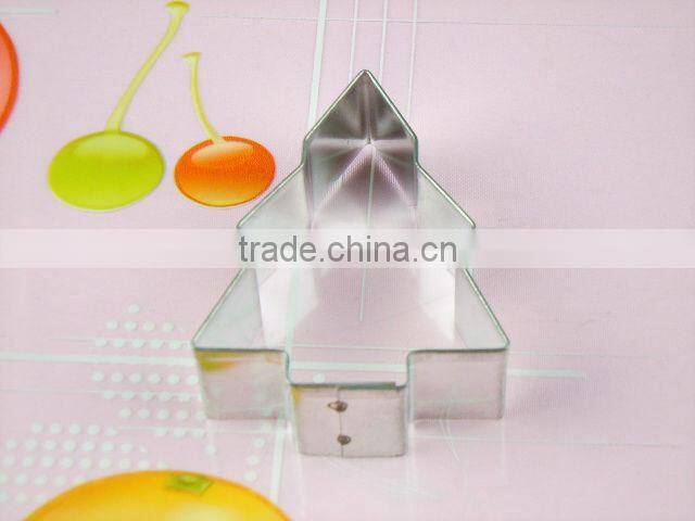 plastic Christmas Cookie Cutter/6pcs eco-friendly color cookie cutter