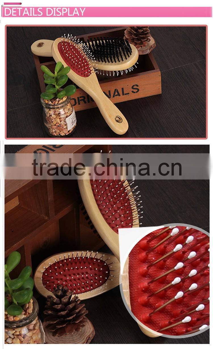 Wooden Handle Double-Sided Pet Brush Dog Brush For Pet Grooming