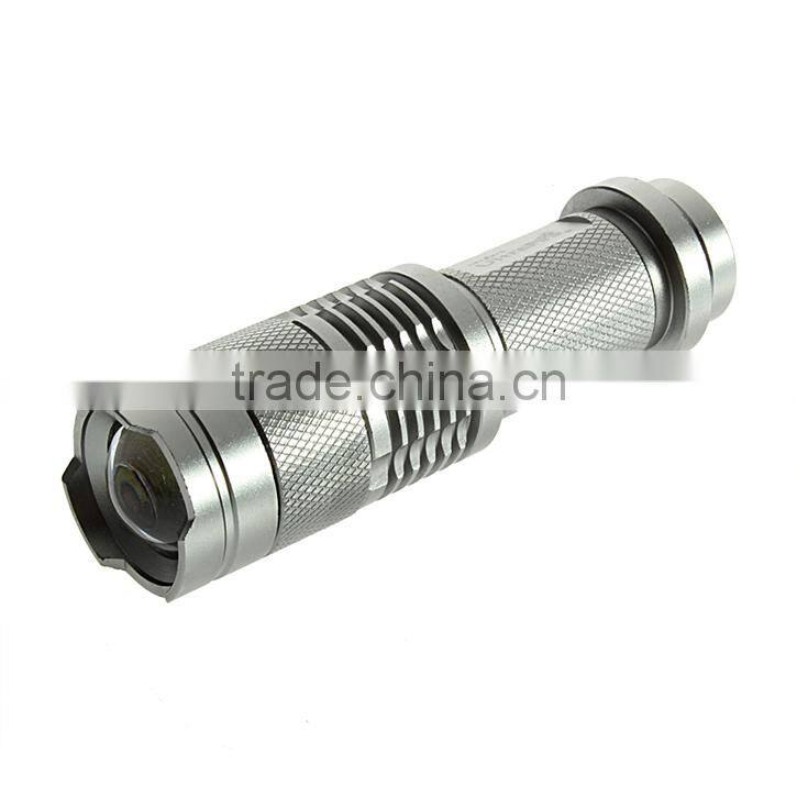 Portable CREE Q5 LED Fast Track Flashlight Torch Outdoor Lamp Light 300LM with Clip Power Flashlight Torch