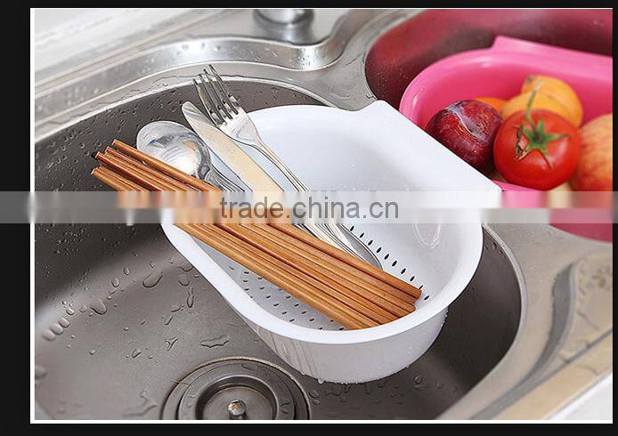 Creative hanging basket sink drop, Fruits and vegetables with waterlogging caused by excessive rainfall hanging basket, Receive