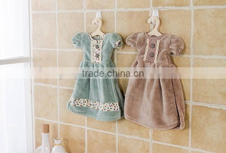 Best Quality Princess Dress Printed Kids Small Airline Hand Towels For Children Microfiber Hand Towel