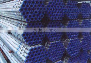Galvanized steel pipe with socket