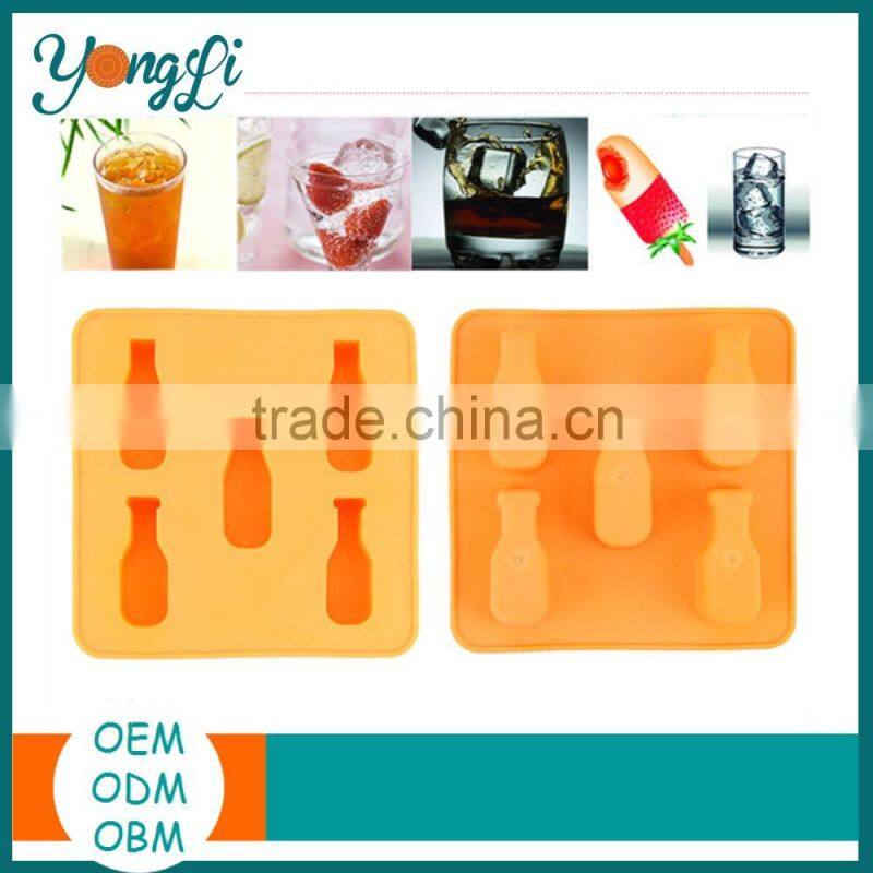 Non-stick Silicone Bottle Mini Ice Cube Tray