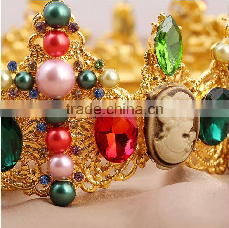 Hot Selling Bridal Jewelry Pageant Rhinestone Big Fashion Crown For Sale