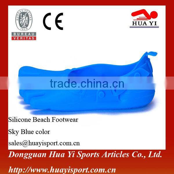 Wholesale pure color Junior beach footwear with patent