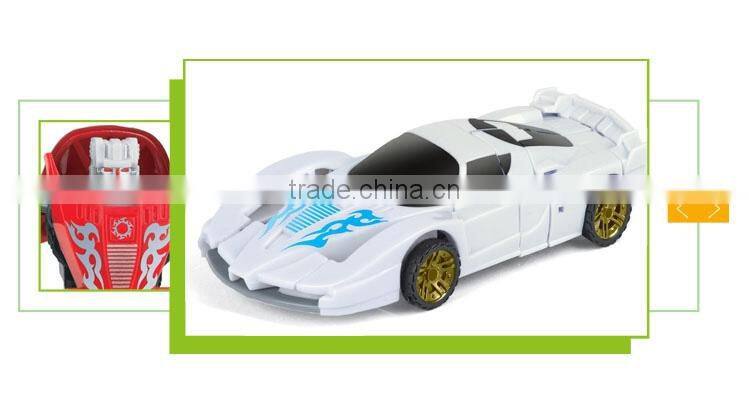 Wholesale plastic deformation car toy walking robot