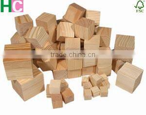 Natural Wooden Craft Cubes Wood Block Cube 10mm to 50mm Diameter